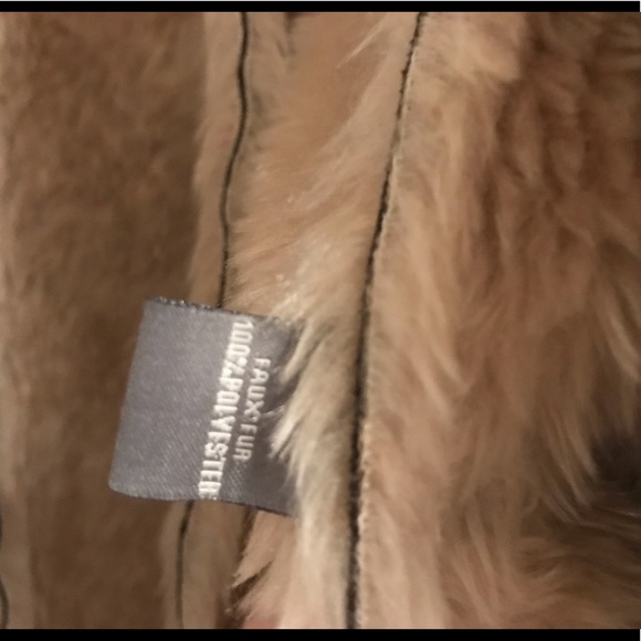 Like New Neiman Marcus Faux Fur/ Suede Coat - Picture 4 of 8